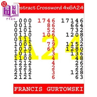 海外直订Abstract 摘要填字游戏4x6A24 Crossword 4x6A24