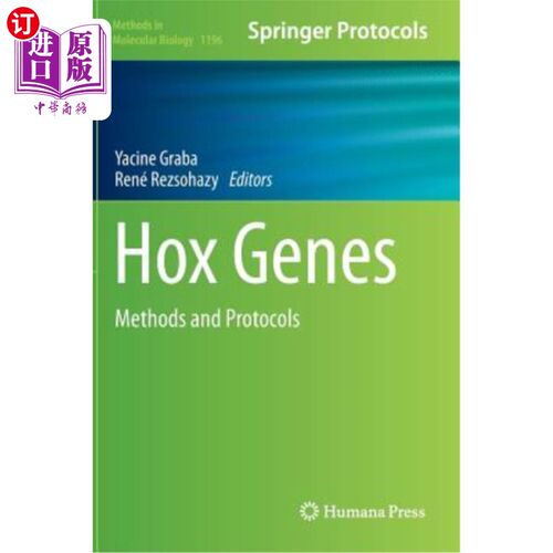 海外直订医药图书Hox Genes: Methods and Protocols Hox基因：方法和协议