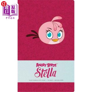 海外直订Angry Birds Stella Hardcover Ruled Journal 愤怒的小鸟，Stella精装版
