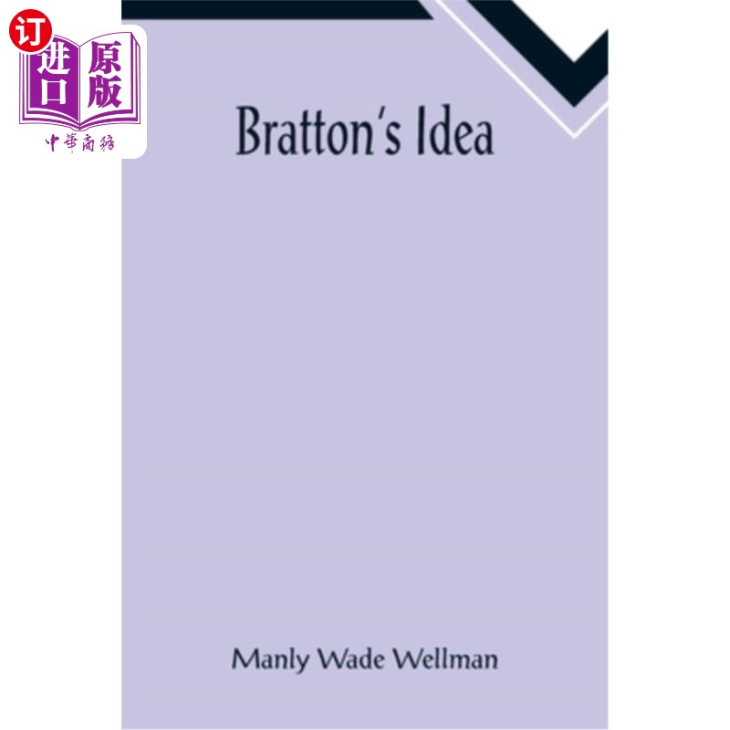 海外直订Bratton's Idea 布拉顿的想法 - 实物图