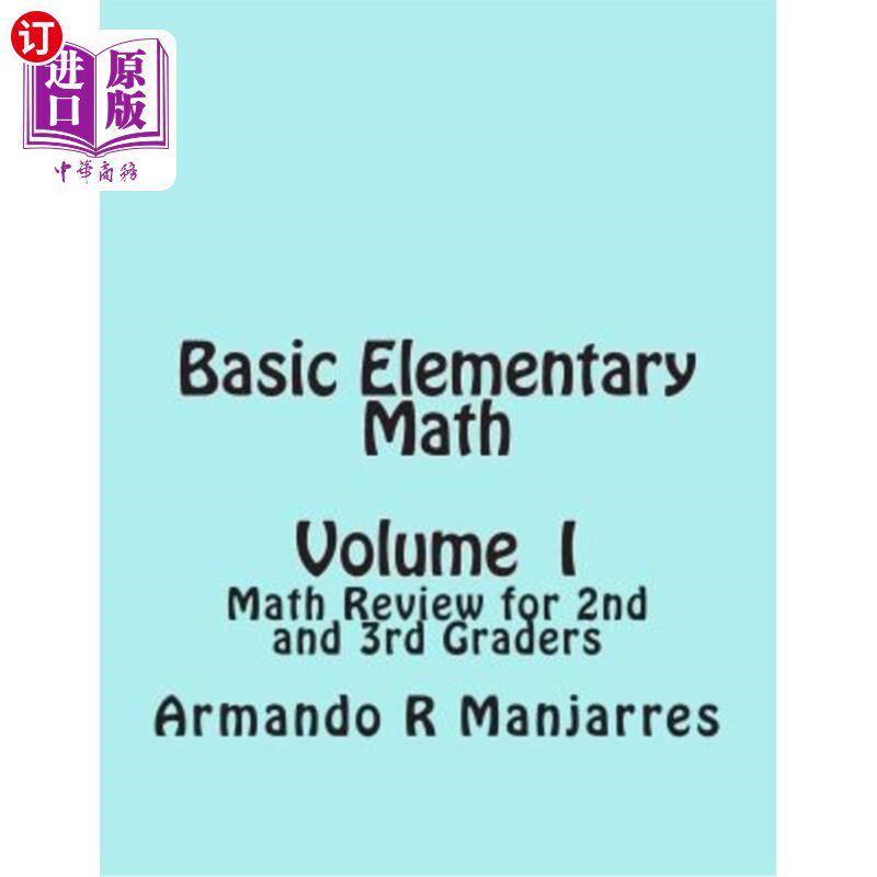 海外直订Basic Elementary Math: Math Review for 2nd and 3rd Graders 基础小学数学:二、三年级数学复习