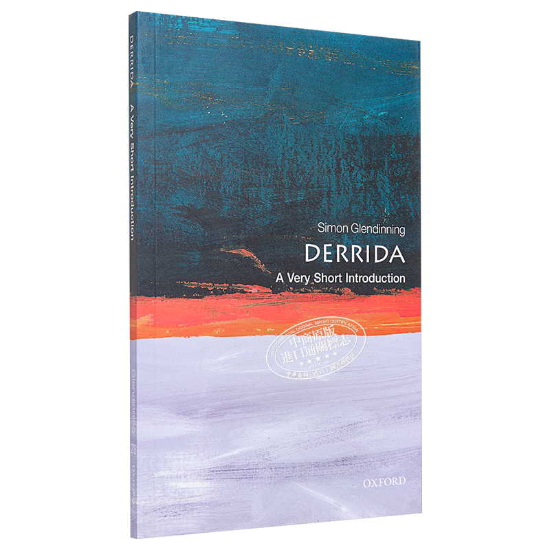 预售 德里达 Simon Glendinning 牛津通识读本 英文原版 人物传记 Derrida A Very Short Introduction 【中商原版】哲学 解构主义