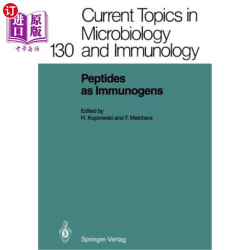 海外直订Peptides as Immunogens 肽作为免疫原