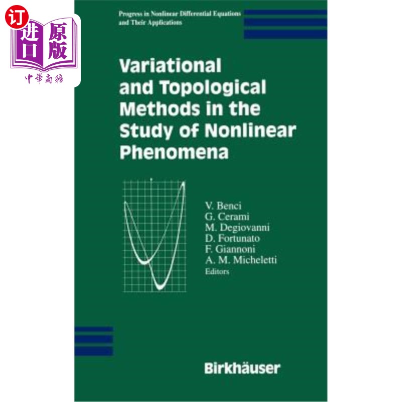 海外直订Variational and Topological Methods in the Study of Nonlinear Phenomena 非线性现象研究中的变分和拓扑方法