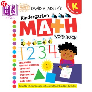 Kindergarten Math 海外直订David 大卫·a·阿德勒 Adler Workbook 幼儿园数学练习册