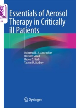 海外直订医药图书Essentials of Aerosol Therapy in Critically Ill Patients 危重症患者气雾剂治疗要领