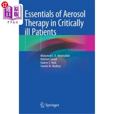 海外直订医药图书Essentials of Aerosol Therapy in Critically Ill Patients 危重症患者气雾剂治疗要领