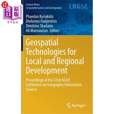 海外直订Geospatial Technologies for Local and Regional Development: Proceedings of the 2 地理空间技术促进地方和区域