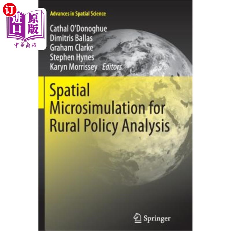 海外直订Spatial Microsimulation for Rural Policy Analysis 农村政策分析的空间微观模拟