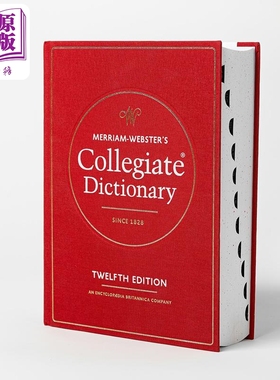 预售 2025新版 韦氏大学词典 第12版 Merriam Webster s Collegiate Dictionary 12th Edition 英文原版英语参考工具书【中商原版?