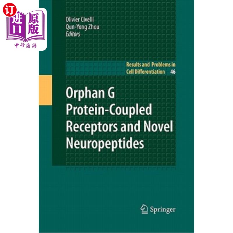 海外直订医药图书Orphan G Protein-Coupled Receptors and Novel Neuropeptides 孤本G蛋白偶联受体与新型神经肽