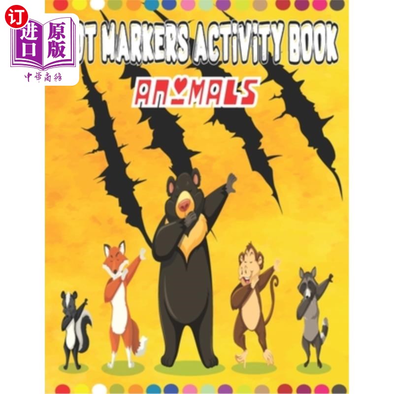 海外直订Animals Dot Markers Activity Book: Dots Coloring Book for Toddlers - Animals (Do 动物点标记活动书:为幼儿着图片