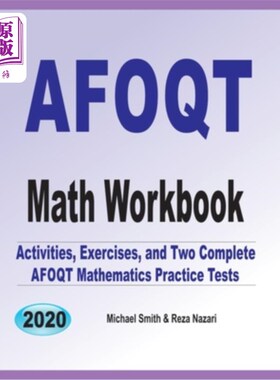 海外直订AFOQT Math Workbook: Activities, Exercises, and Two Complete AFOQT Mathematics P AFOQT数学练习册：活动、练