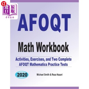 海外直订AFOQT Math Workbook: Activities, Exercises, and Two Complete AFOQT Mathematics P AFOQT数学练习册：活动、练