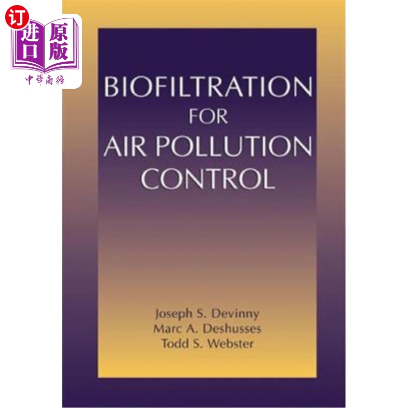 海外直订Biofiltration for Air Pollution Control 用于空气污染控制的生物过滤