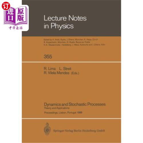 海外直订Dynamics and Stochastic Processes: Theory and Applications. Proceedings of a Wor 动力学与随机过程：理论与应