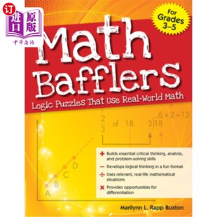 Real 运用现实数学 Bafflers World Use Puzzles 逻辑谜题 数学谜题 Math 5年级 That Logic 海外直订Math Grades
