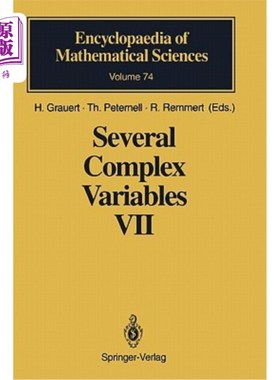 海外直订Several Complex Variables VII: Sheaf-Theoretical Methods in Complex Analysis 几个复变量VII：复分析中的一层