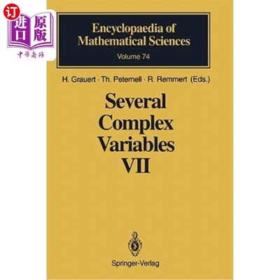 海外直订Several Complex Variables VII: Sheaf-Theoretical Methods in Complex Analysis 几个复变量VII：复分析中的一层