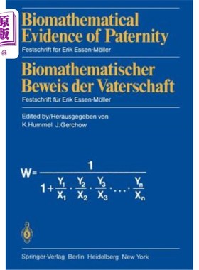 海外直订医药图书Biomathematical Evidence of Paternity / Biomathematischer Beweis Der Vaterschaft Biomat