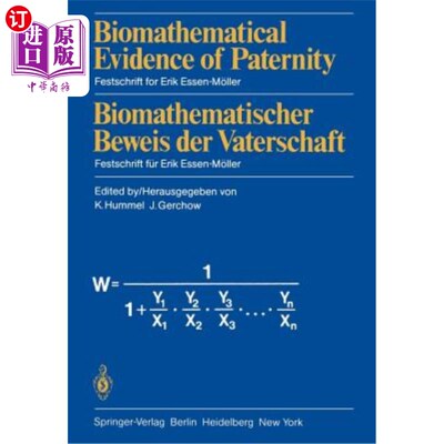 海外直订医药图书Biomathematical Evidence of Paternity / Biomathematischer Beweis Der Vaterschaft Biomat