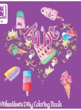 海外直订Babe: Valentine's Day Coloring Book 情人节填色书