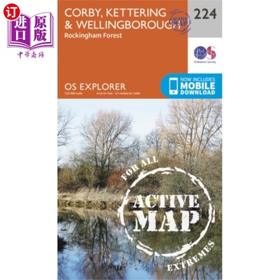 海外直订Corby, Kettering and Wellingborough 科比，凯特林和威灵顿堡