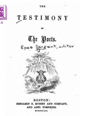 海外直订The Testimony of the Poets 诗人的见证