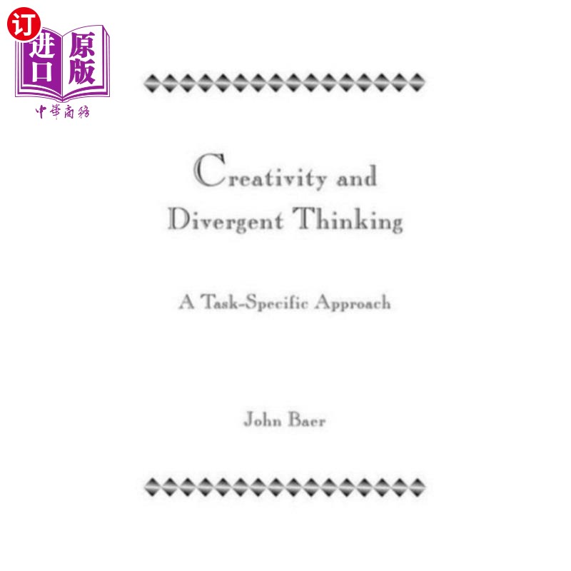 海外直订Creativity and Divergent Thinking 创造力和发散性思维