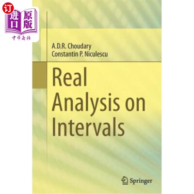 海外直订Real Analysis on Intervals 区间的实分析