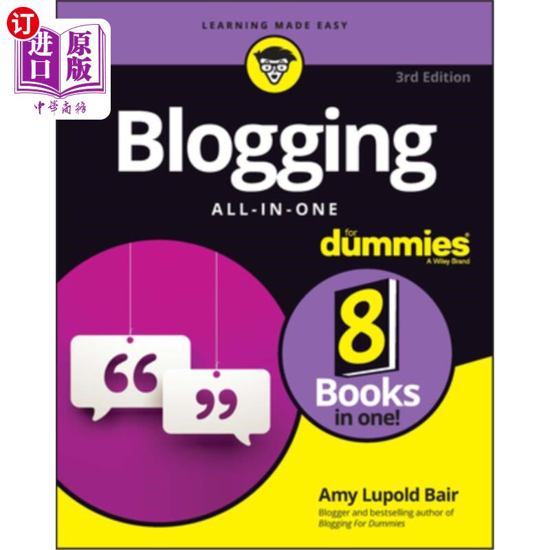 海外直订Blogging All-In-One for Dummies 博客一体化傻瓜
