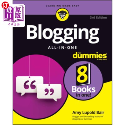 海外直订Blogging All-In-One for Dummies 博客一体化傻瓜