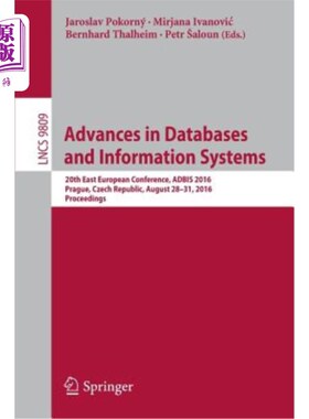 海外直订Advances in Databases and Information Systems: 20th East European Conference, Ad 数据库与信息系统的进展:第2
