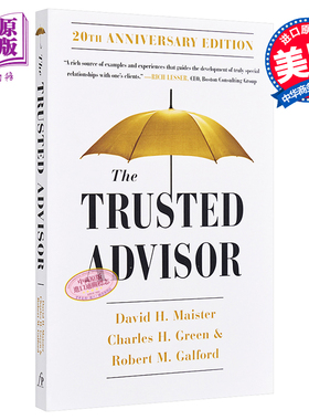 预售 值得信赖的顾问 成为客户心中无可替代的人20周年版 The Trusted Advisor 英文原版 David H Maister 【中商原版】