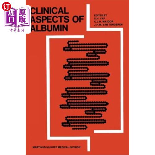 海外直订医药图书Clinical Aspects of Albumin 白蛋白的临床研究