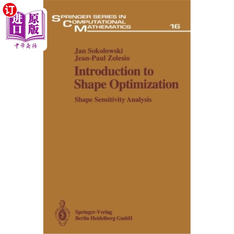 海外直订Introduction to Shape Optimization: Shape Sensitivity Analysis 形状优化导论：形状敏感性分析