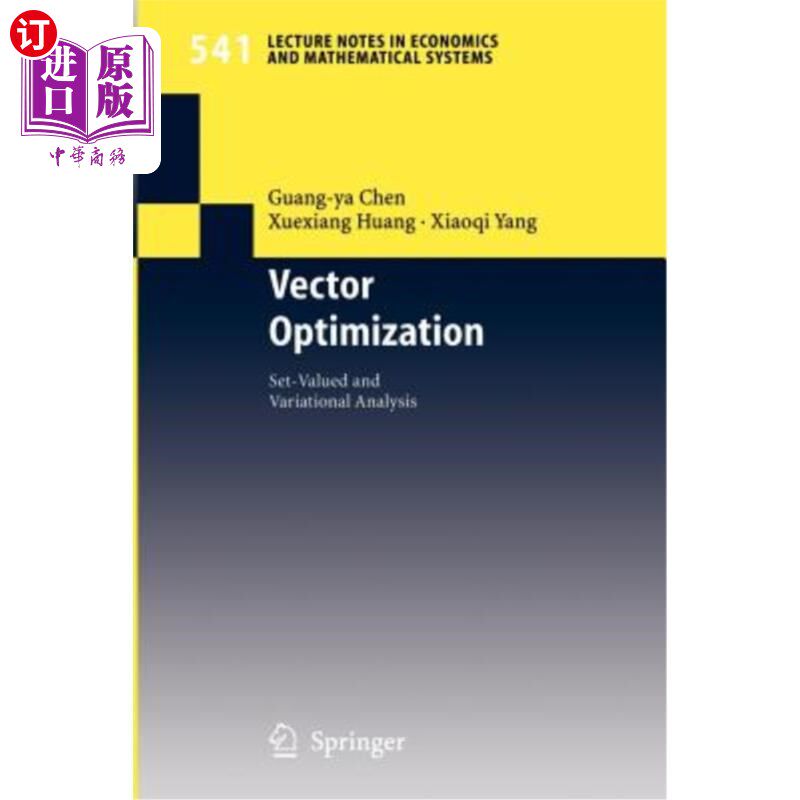 海外直订Vector Optimization: Set-Valued and Variational Analysis 向量优化:集值与变分分析