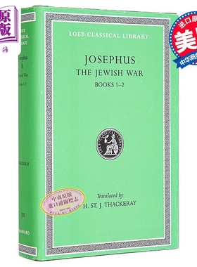 现货 约瑟夫斯 犹太战史 The Jewish War Volume I Books 1-2 英文原版 Josephus【中商原版】