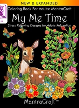 海外直订Coloring Book for Adults: MantraCraft: My Me Time: Stress Relieving Designs for  成人涂色书:Mant