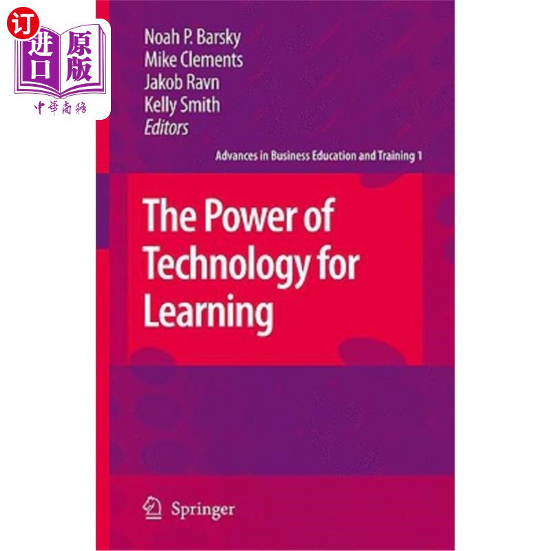 海外直订The Power of Technology for Learning 科技对学习的力量