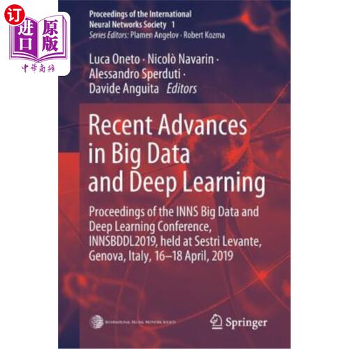 海外直订Recent Advances in Big Data and Deep Learning: Proceedings of the Inns Big Data  大数据和深度学习的最新进展