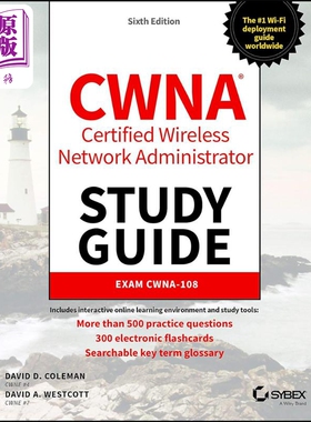预售 Cwna 无线网络管理员指南 英文原版 Cwna Wireless Network Administrator Guide  David Coleman 计算机【中商原版】