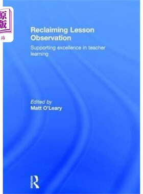 海外直订Reclaiming Lesson Observation 回收课堂观察