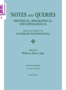 海外直订Notes and Queries: Historical, Biographical, and Genealogical, Relating Chiefly  注释和查询:历史的，传记的
