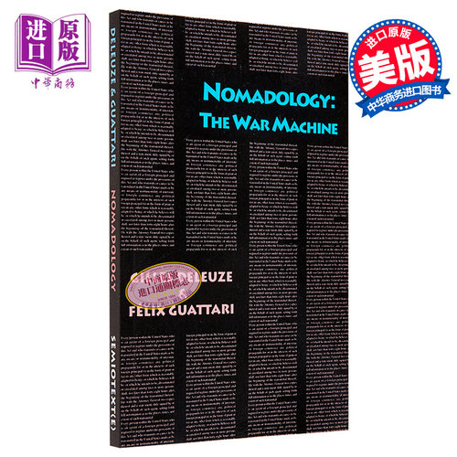 Nomadology:The War Machine 英文原版 游牧学：战争机器（德勒兹） Gilles Deleuze【中商原版】