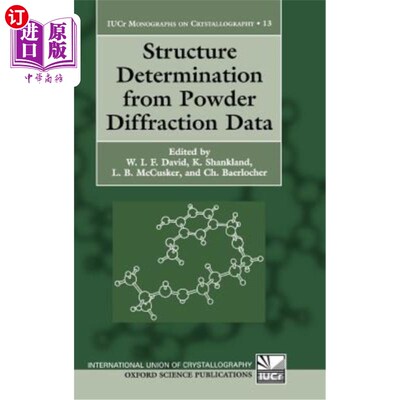 海外直订Structure Determination from Powder Diffraction Data 粉末衍射数据确定结构