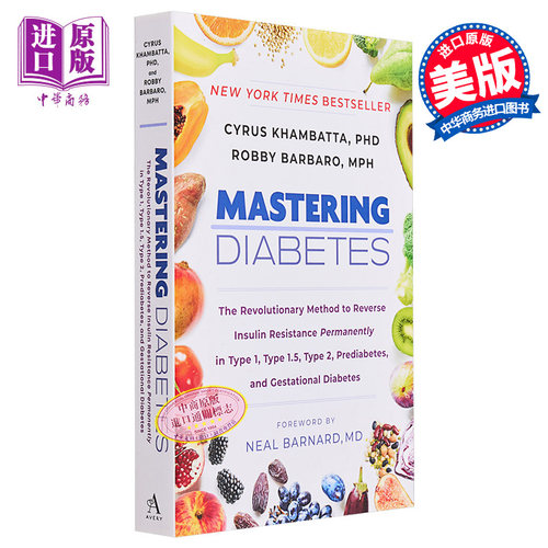 掌握糖尿病 英文原版 Mastering Diabetes Cyrus Khambatta PhD 内科与外科 医学科学百科科普  【中商原版】