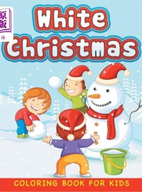 海外直订White Christmas (Christmas coloring book for children 1) 白色圣诞节(儿童圣诞彩绘书1)