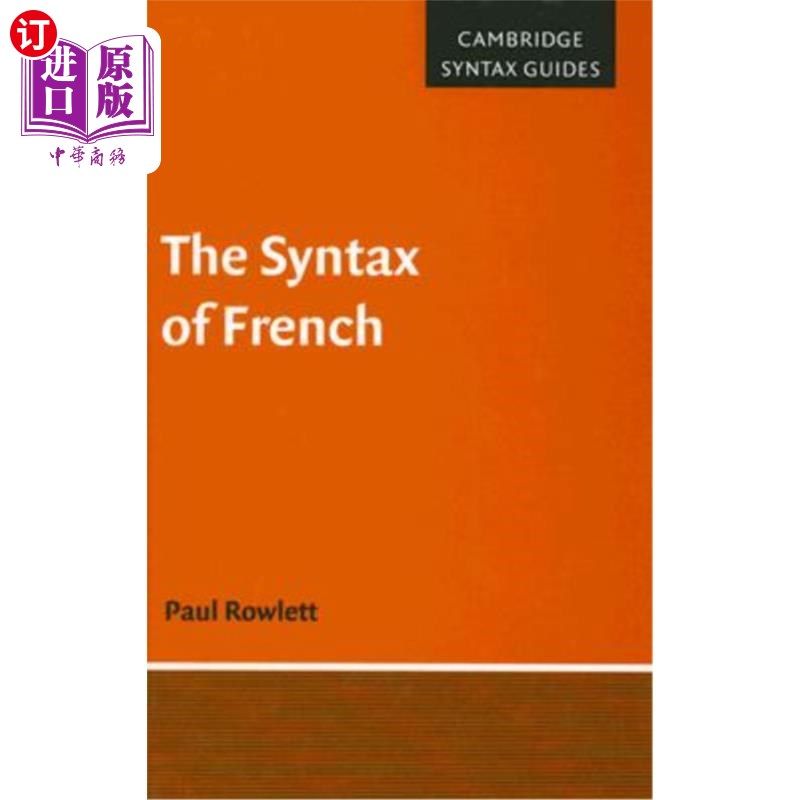 海外直订The Syntax of French 法语的语法