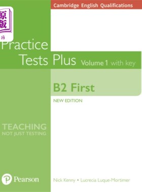 海外直订Cambridge English Qualifications: B2 First Volum... 剑桥英语资格：B2第一卷1实践测试加上关键